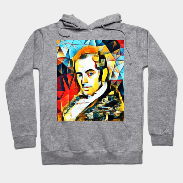 Washington Irving Abstract Portrait | Washington Irving Abstract Artwork 15 Hoodie by JustLit